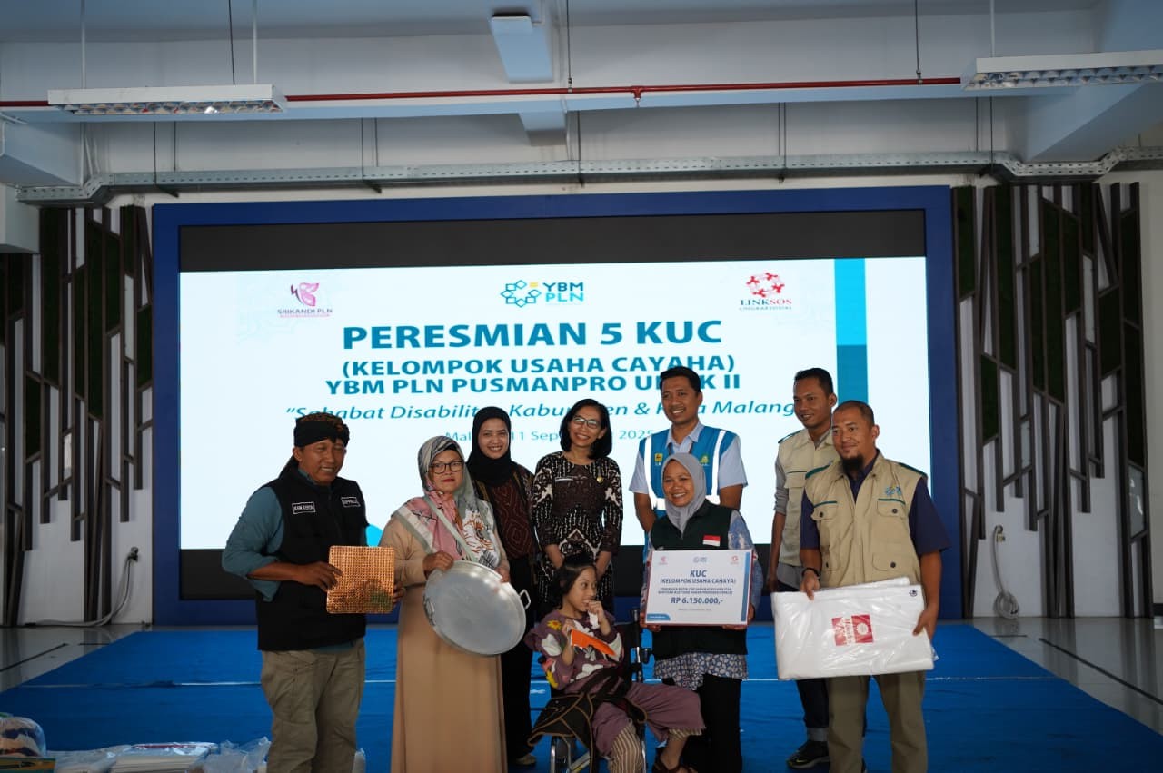 LINKSOS dan YBM PLN Resmikan 5 Kelompok Usaha Cahaya untuk UMKM Disabilitas di Malang